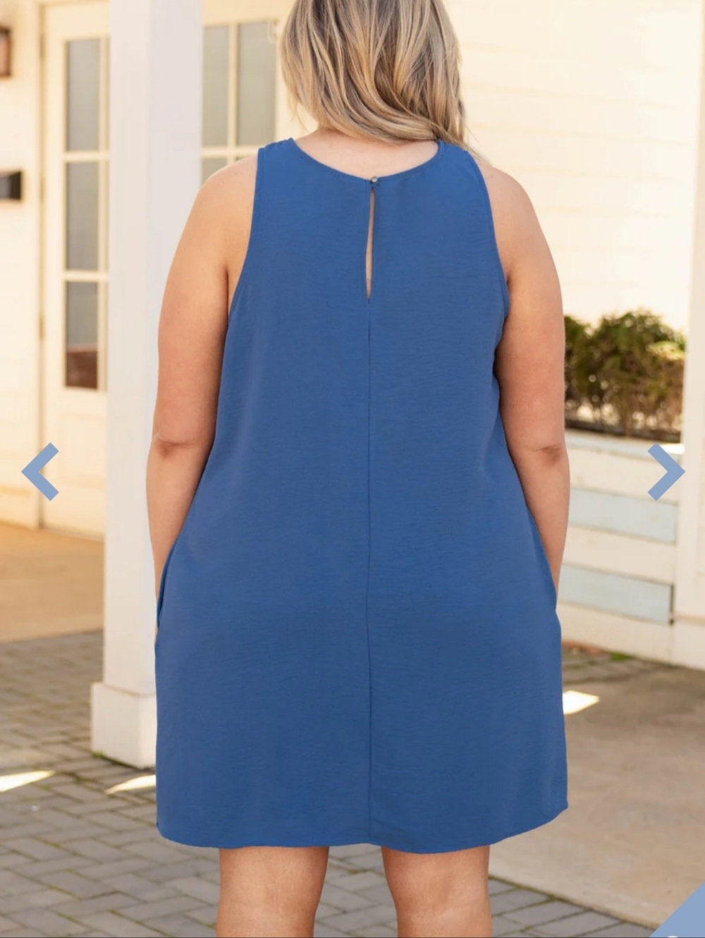Twist Front Teal Color Dress from Chic Soul Size 1XL/1X - Picture 2 of 6